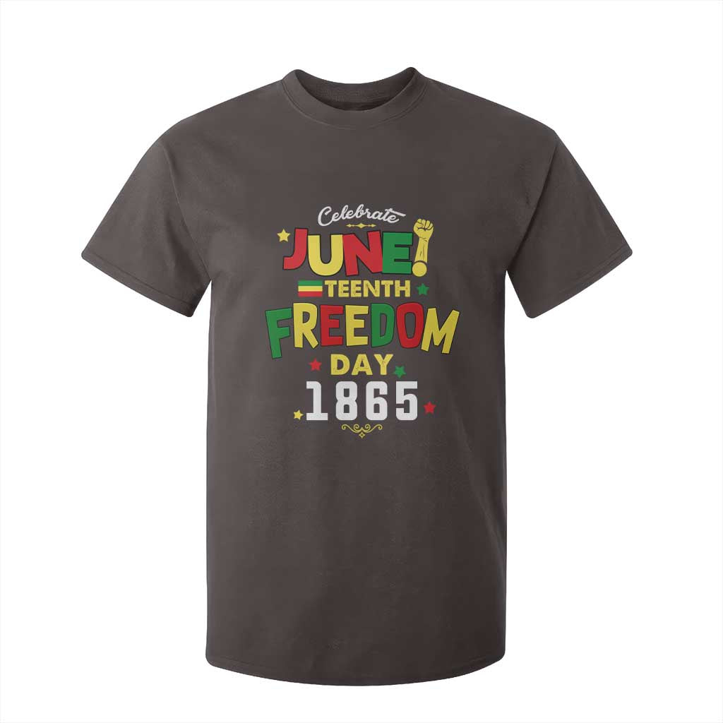 Celebrate Juneteenth 1865 T Shirt For Kid Freedom Day Black History Independence