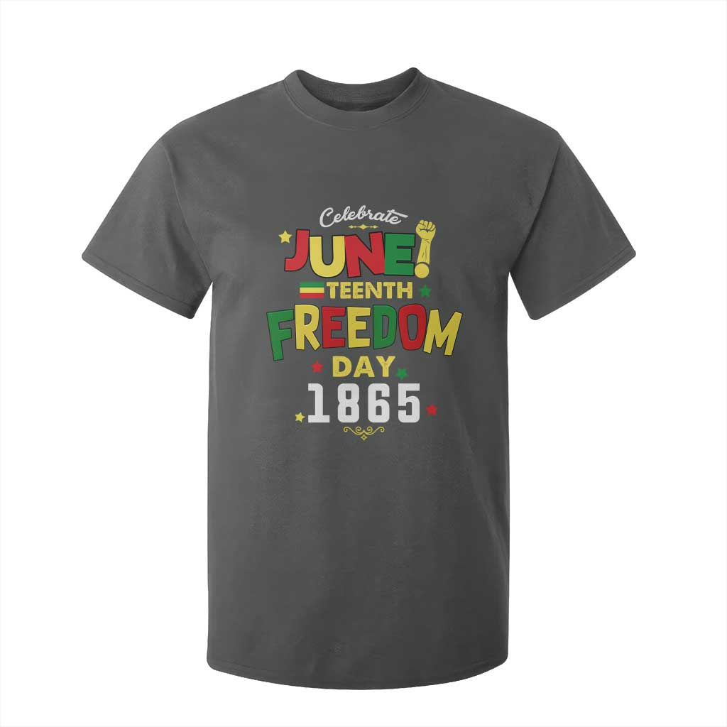 Celebrate Juneteenth 1865 T Shirt For Kid Freedom Day Black History Independence