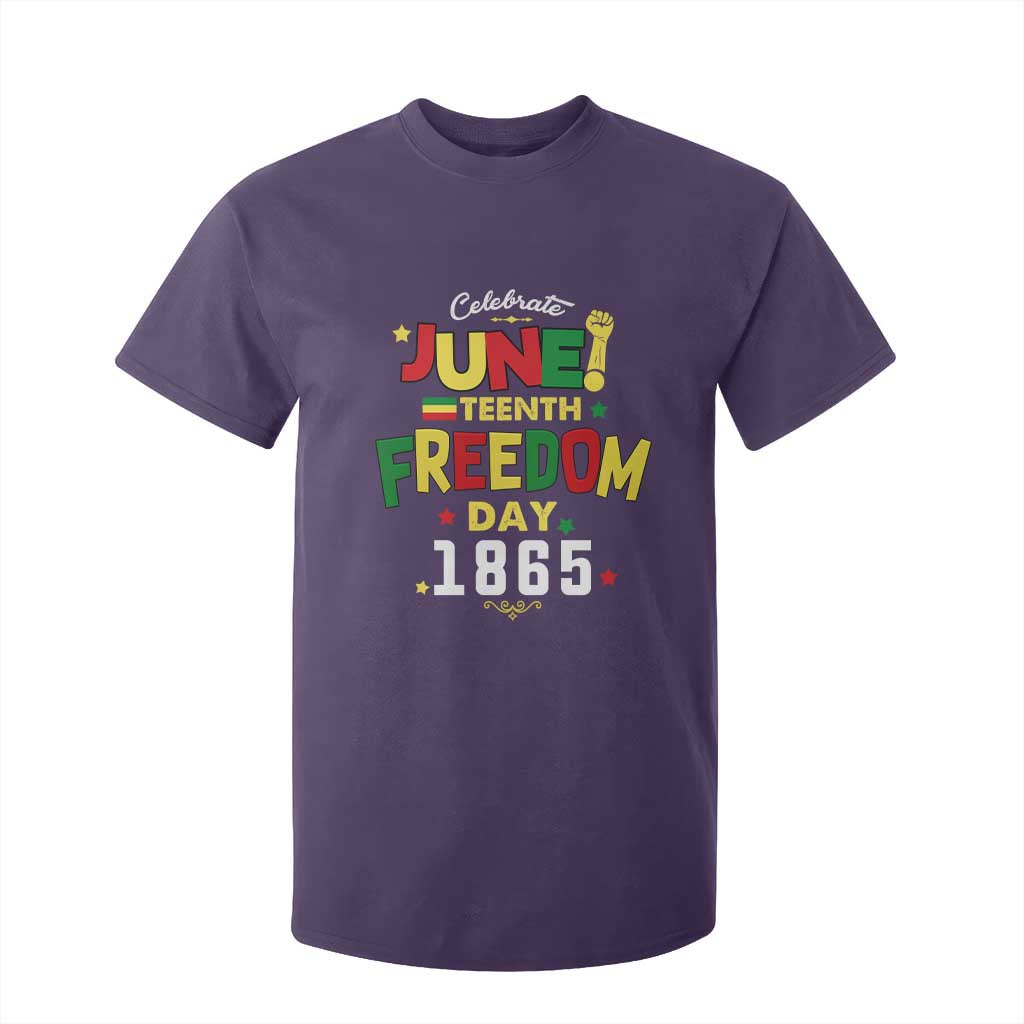 Celebrate Juneteenth 1865 T Shirt For Kid Freedom Day Black History Independence