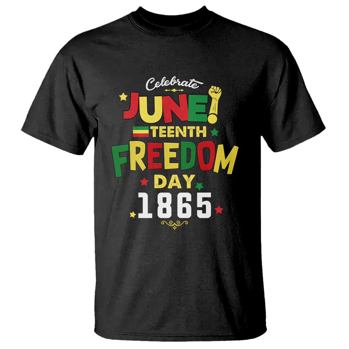 Celebrate Juneteenth 1865 T Shirt Freedom Day Black History Independence