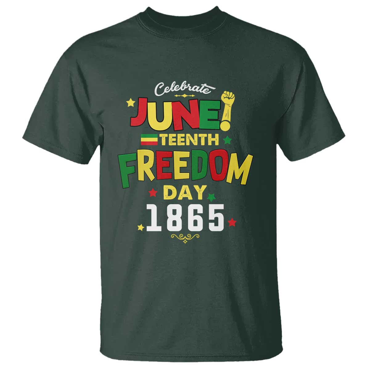 Celebrate Juneteenth 1865 T Shirt Freedom Day Black History Independence