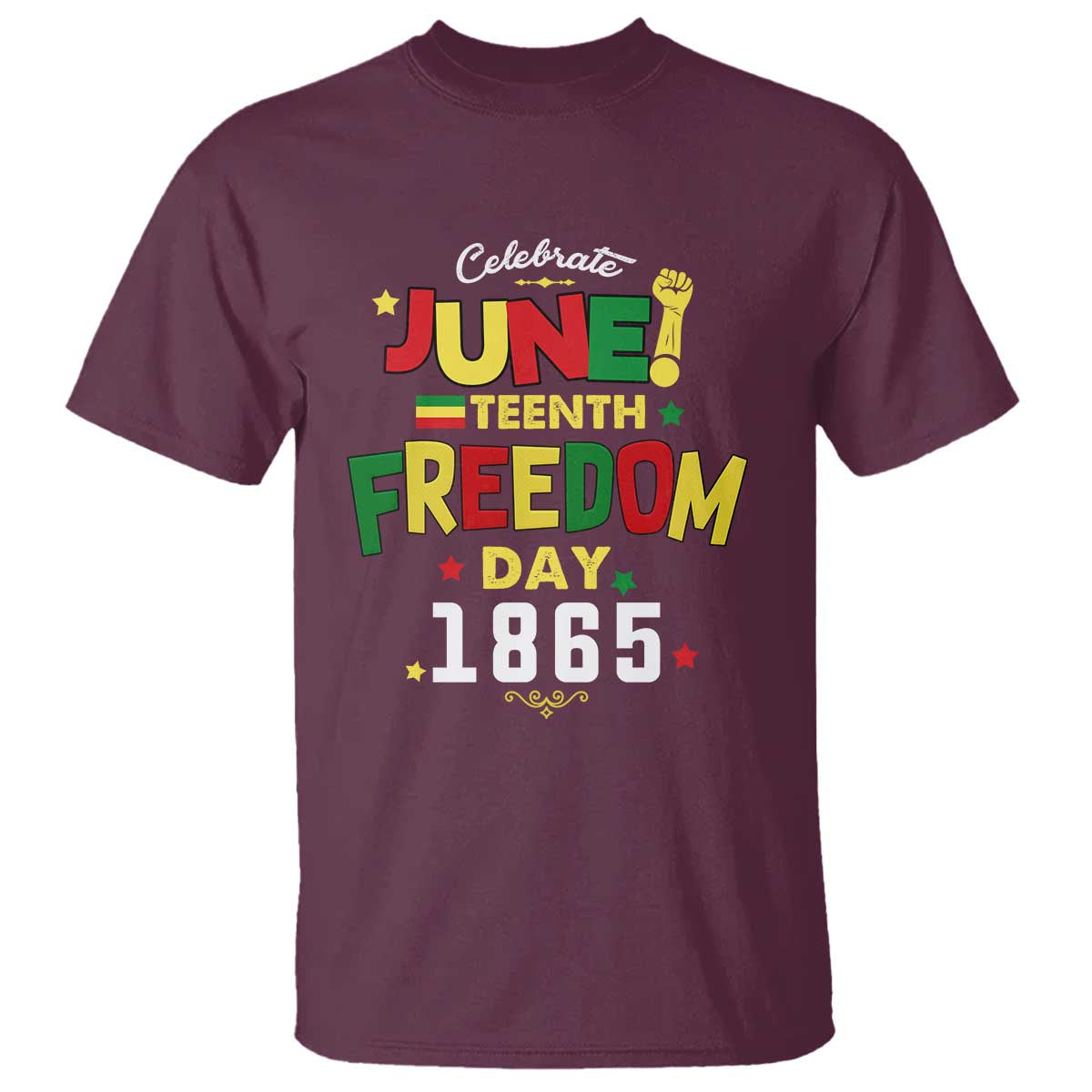Celebrate Juneteenth 1865 T Shirt Freedom Day Black History Independence