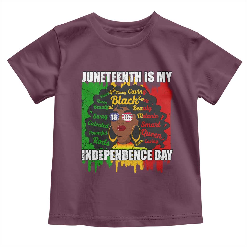 Juneteenth Is My Independence Day Baby Shirt Since 1865 African American Woman