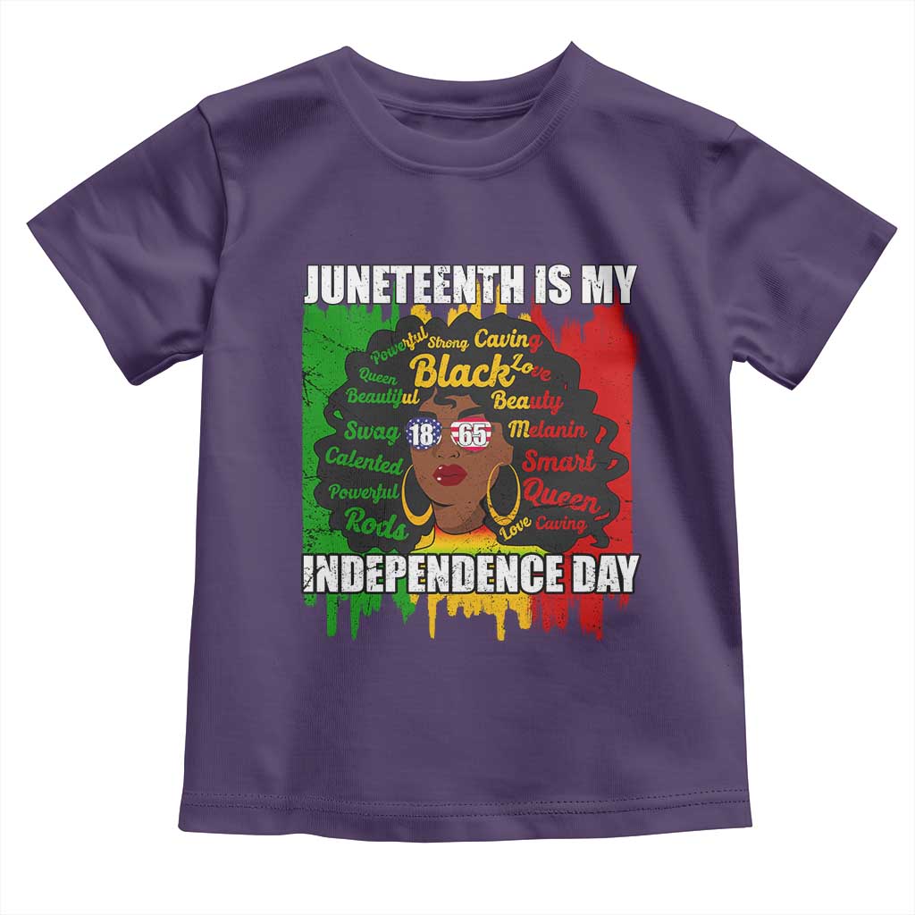 Juneteenth Is My Independence Day Baby Shirt Since 1865 African American Woman