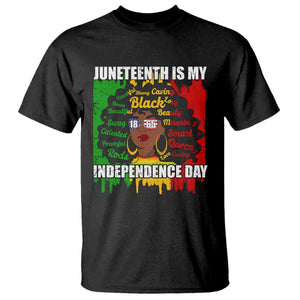 Juneteenth Is My Independence Day T Shirt Since 1865 African American Woman