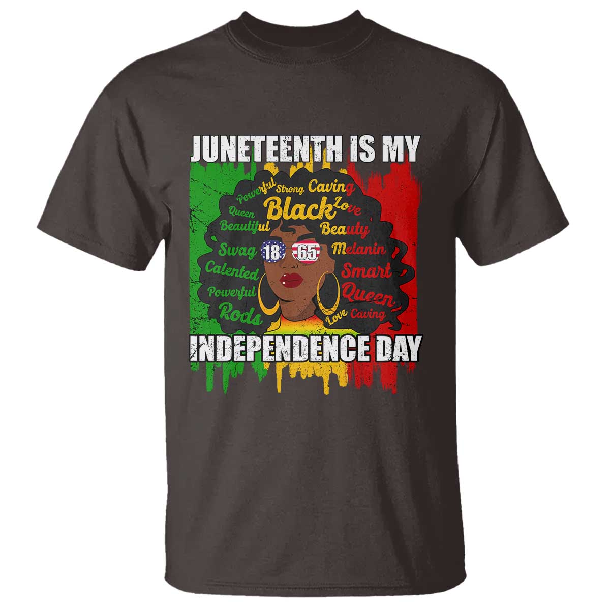 Juneteenth Is My Independence Day T Shirt Since 1865 African American Woman