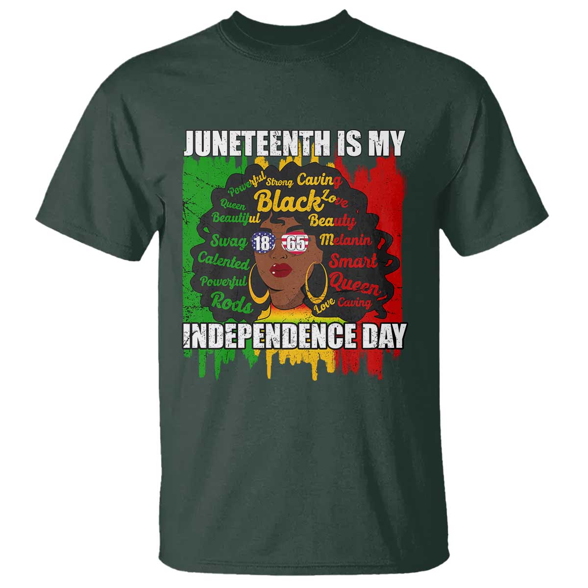 Juneteenth Is My Independence Day T Shirt Since 1865 African American Woman