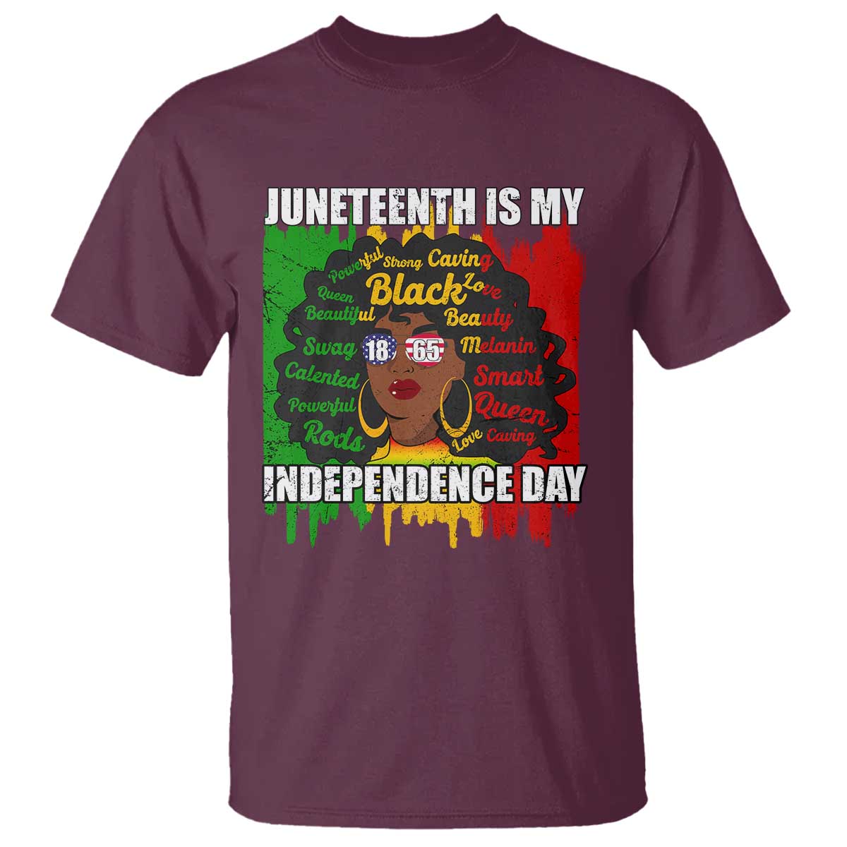 Juneteenth Is My Independence Day T Shirt Since 1865 African American Woman