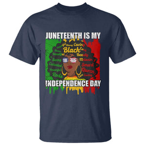 Juneteenth Is My Independence Day T Shirt Since 1865 African American Woman