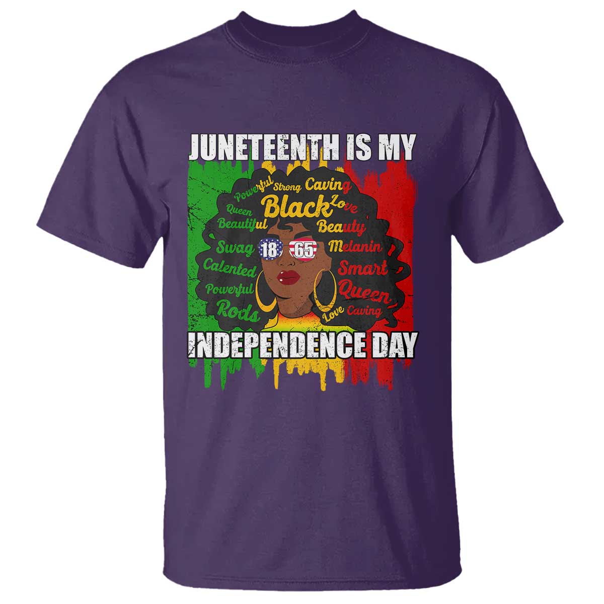 Juneteenth Is My Independence Day T Shirt Since 1865 African American Woman