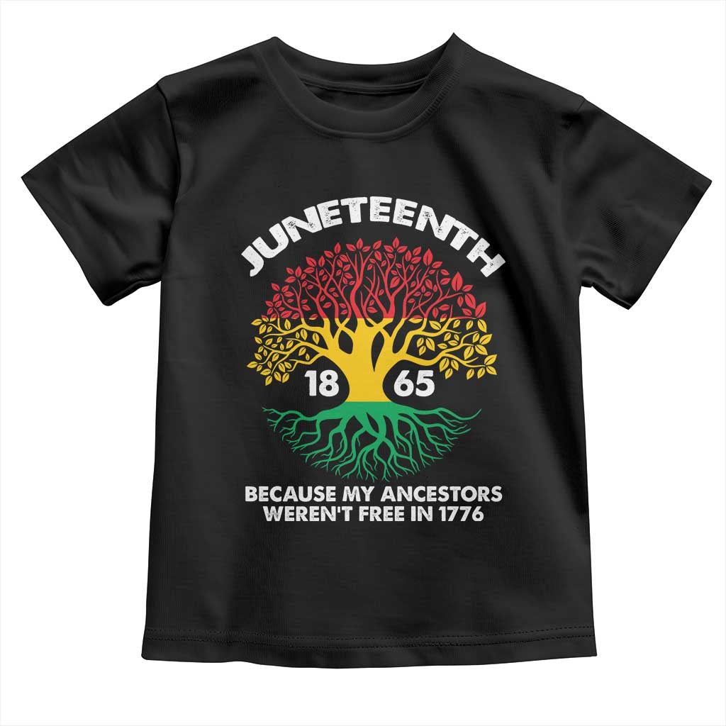 Juneteenth 1865 Baby Shirt Because My Ancestor Weren't Free In 1776 African American Roots