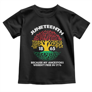 Juneteenth 1865 Baby Shirt Because My Ancestor Weren't Free In 1776 African American Roots