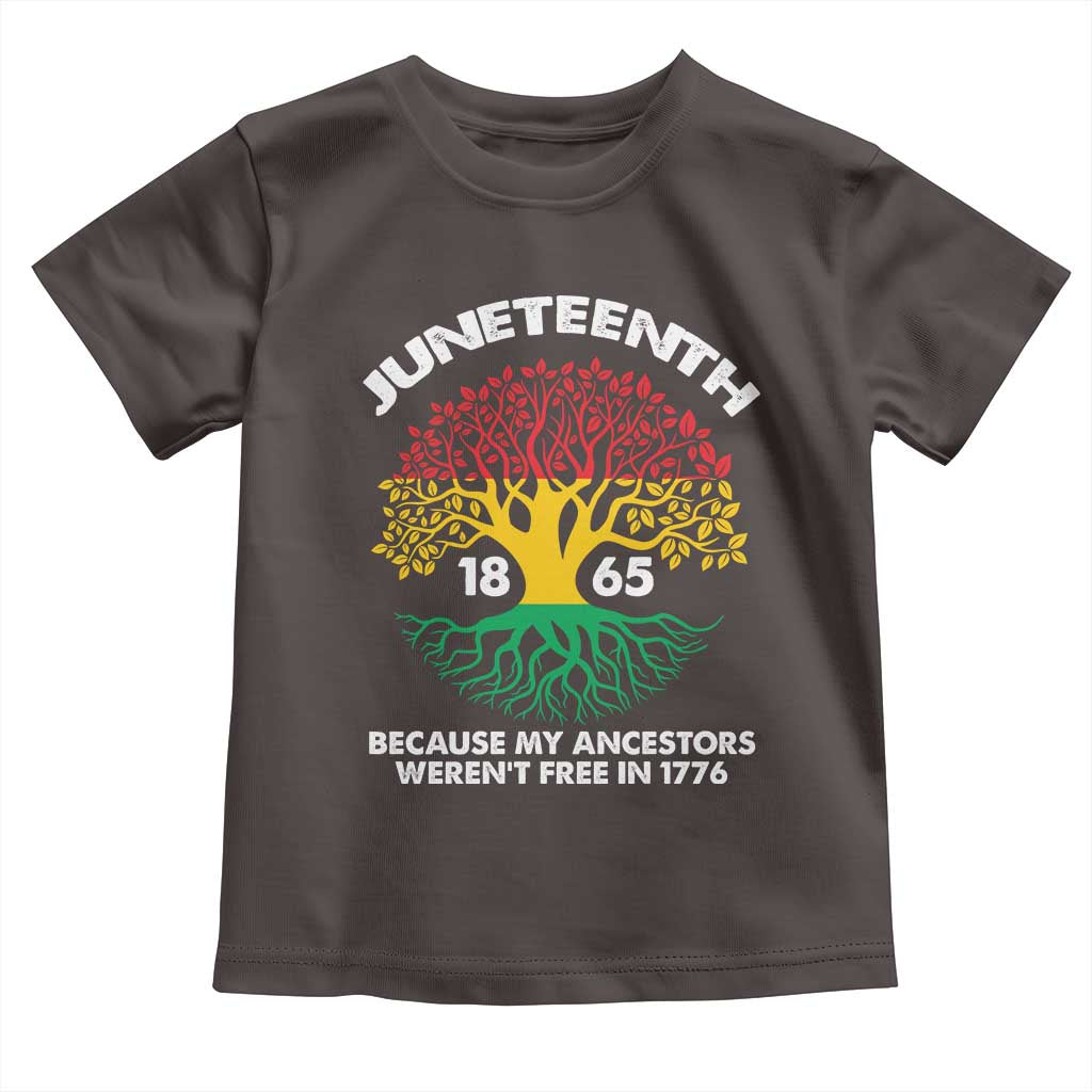 Juneteenth 1865 Baby Shirt Because My Ancestor Weren't Free In 1776 African American Roots