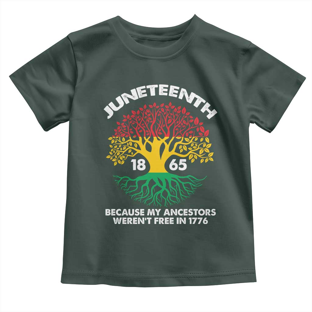 Juneteenth 1865 Baby Shirt Because My Ancestor Weren't Free In 1776 African American Roots