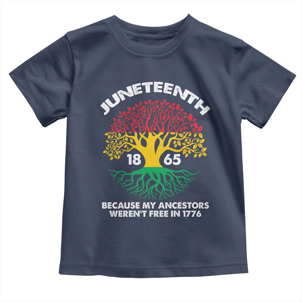 Juneteenth 1865 Baby Shirt Because My Ancestor Weren't Free In 1776 African American Roots