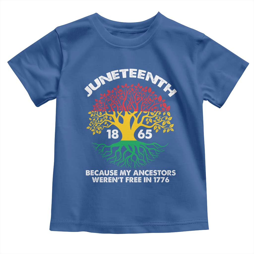 Juneteenth 1865 Baby Shirt Because My Ancestor Weren't Free In 1776 African American Roots