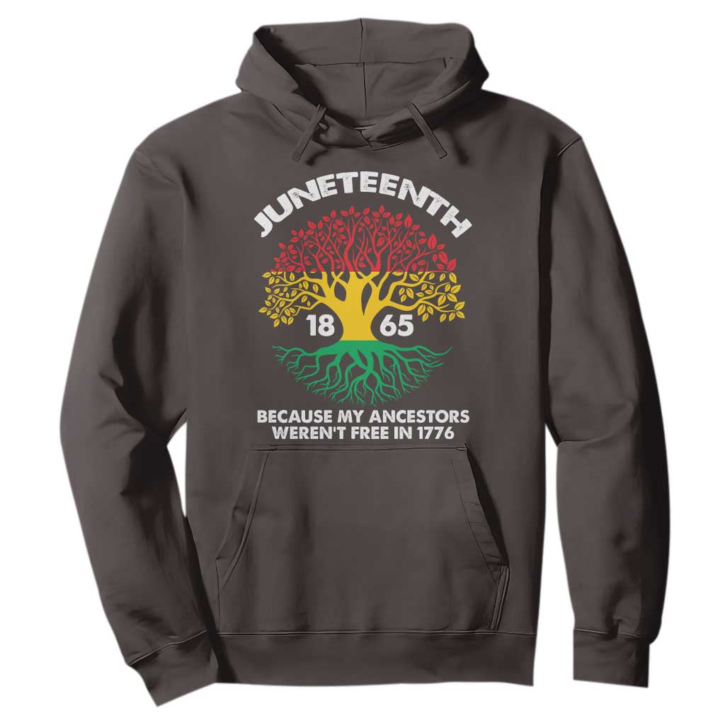 Juneteenth 1865 Hoodie Because My Ancestor Weren't Free In 1776 African American Roots