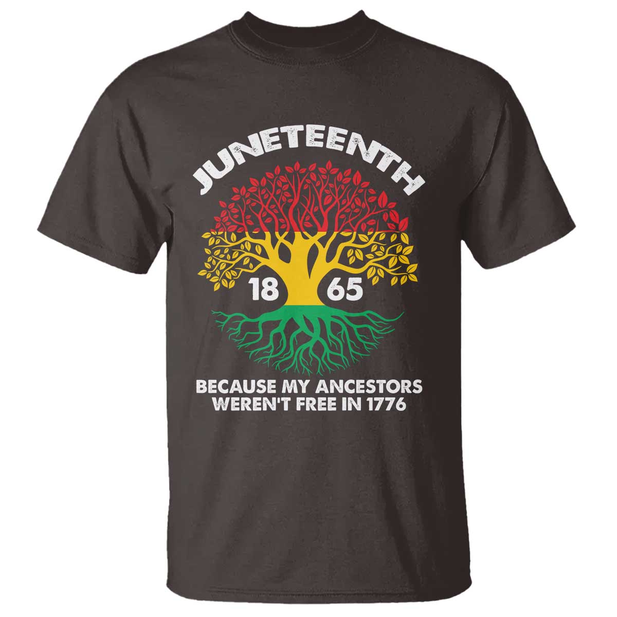 Juneteenth 1865 T Shirt Because My Ancestor Weren't Free In 1776 African American Roots
