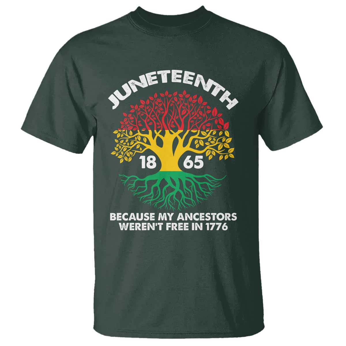 Juneteenth 1865 T Shirt Because My Ancestor Weren't Free In 1776 African American Roots