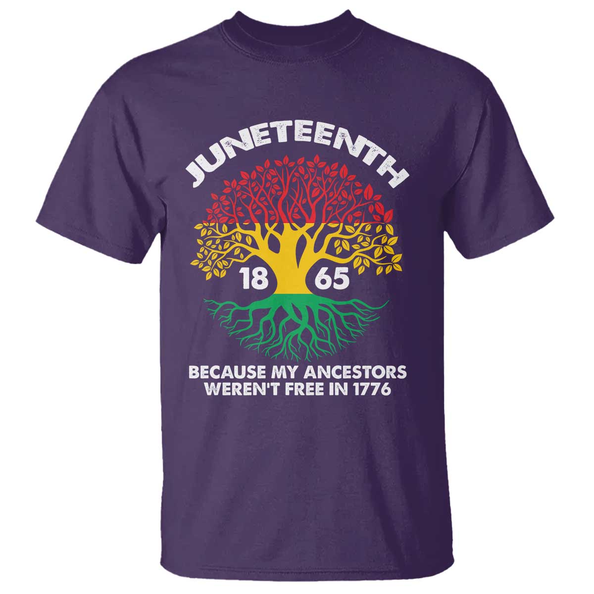 Juneteenth 1865 T Shirt Because My Ancestor Weren't Free In 1776 African American Roots