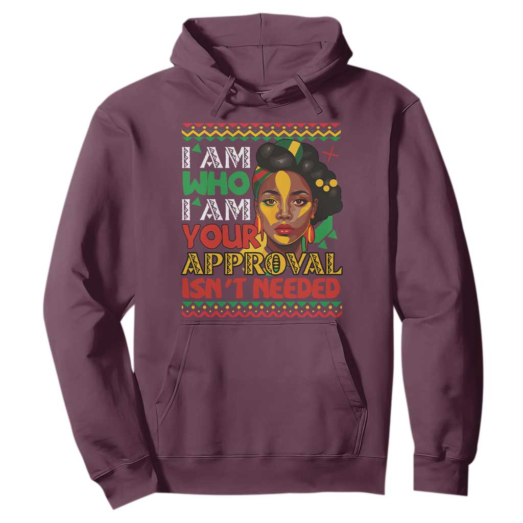 Black Queen Pride Hoodie I Am Who I Am Your Approval Isn't Needed
