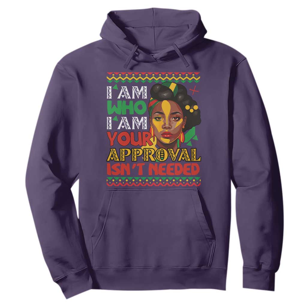 Black Queen Pride Hoodie I Am Who I Am Your Approval Isn't Needed