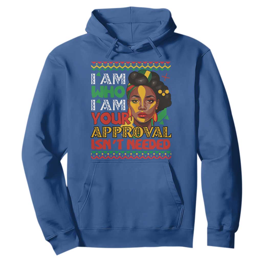 Black Queen Pride Hoodie I Am Who I Am Your Approval Isn't Needed
