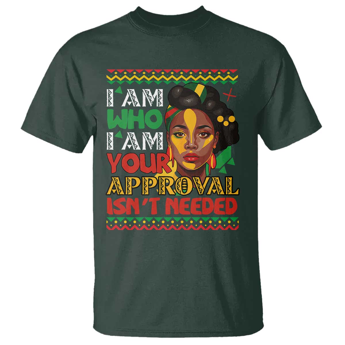 Black Queen Pride T Shirt I Am Who I Am Your Approval Isn't Needed