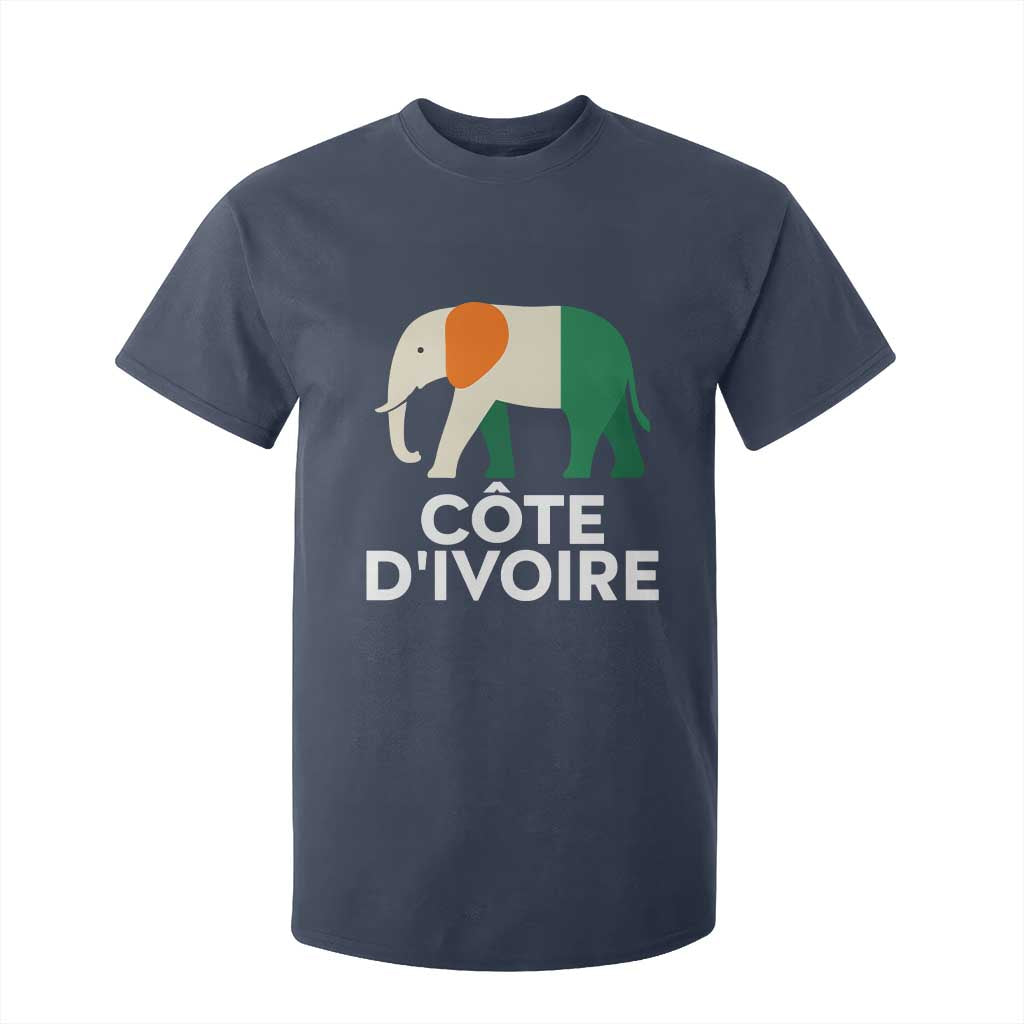 Proud Côte d'Ivoire Elephant Ivory Coast Flag T Shirt For Kid Ivorian Pride Retro Souvenir