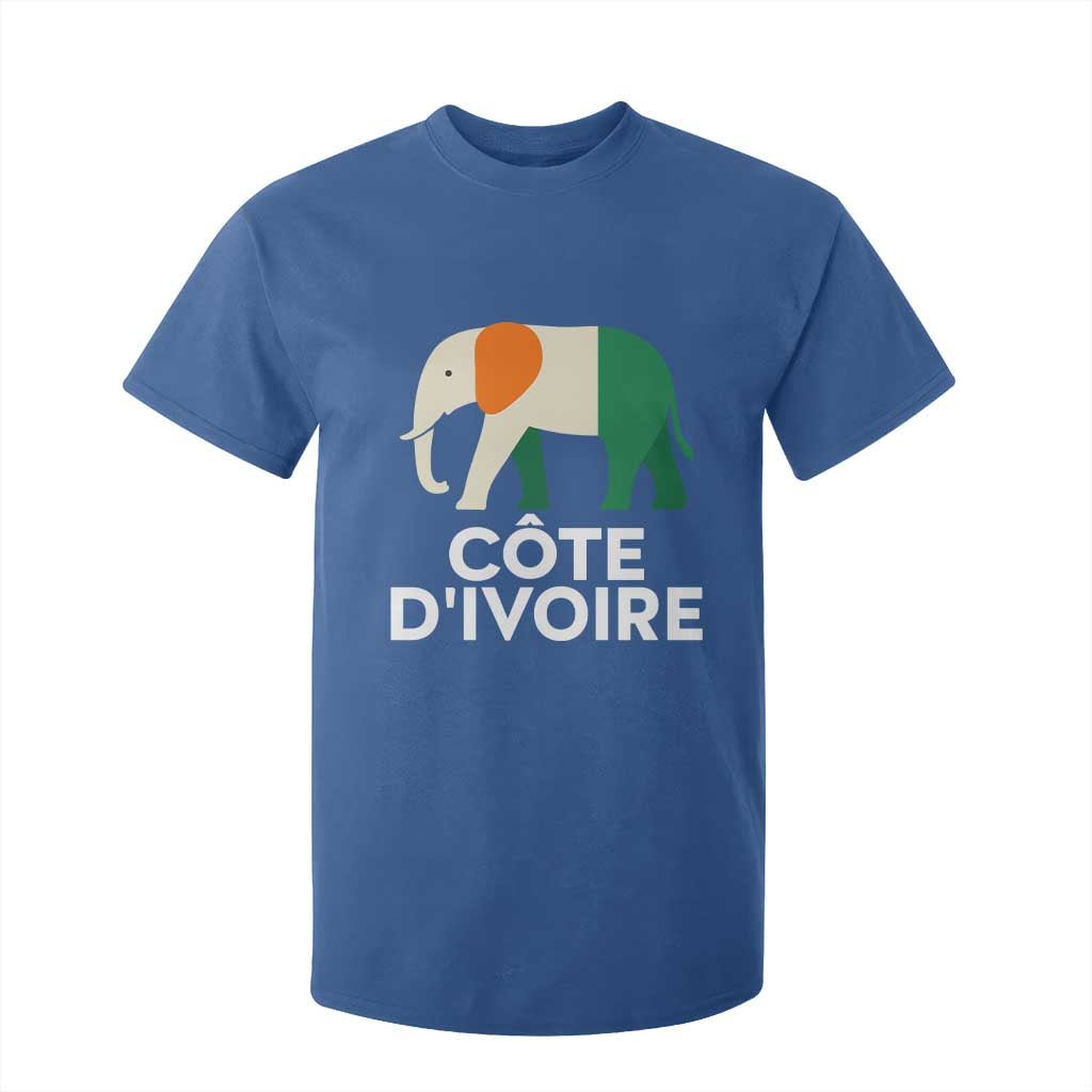 Proud Côte d'Ivoire Elephant Ivory Coast Flag T Shirt For Kid Ivorian Pride Retro Souvenir