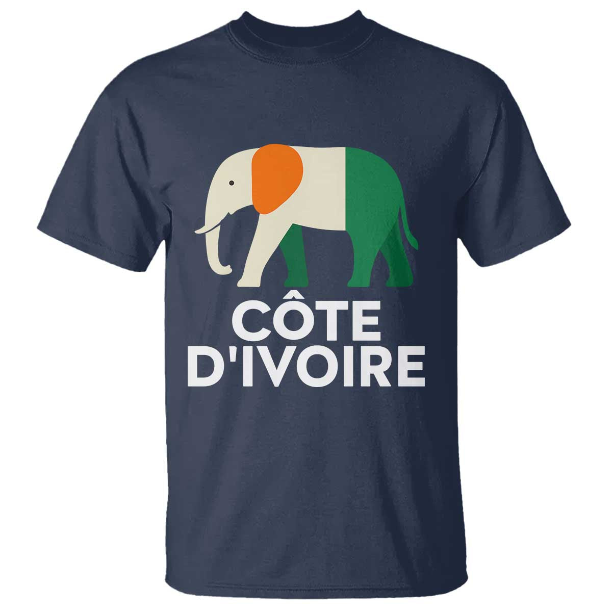 Proud Côte d'Ivoire Elephant Ivory Coast Flag T Shirt Ivorian Pride Retro Souvenir