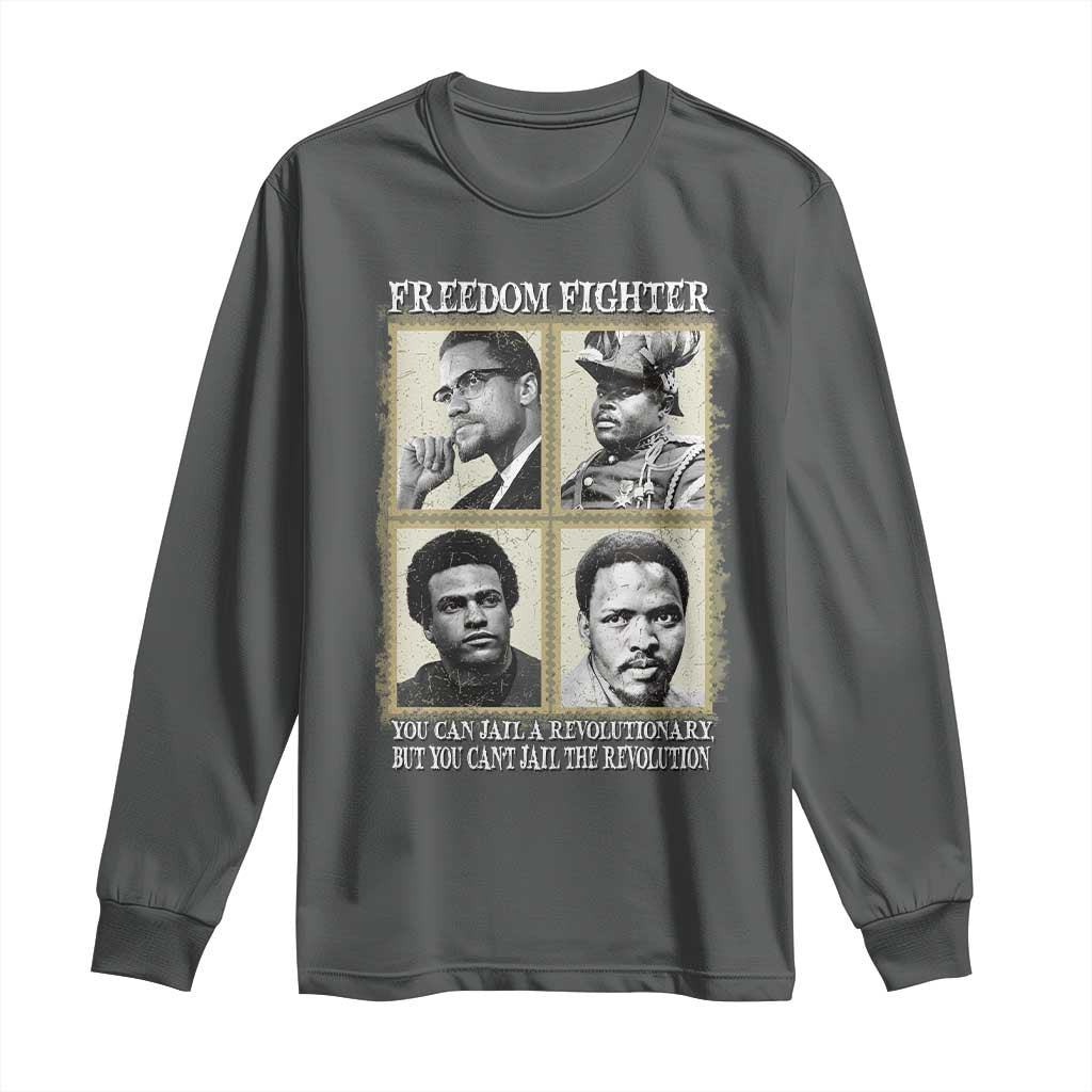 Freedom Fighters Heritage Long Sleeve Shirt Malcolm X Marcus Garvey Huey P Newton Steve Biko Revolution - African Pride