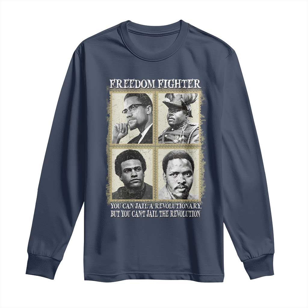 Freedom Fighters Heritage Long Sleeve Shirt Malcolm X Marcus Garvey Huey P Newton Steve Biko Revolution - African Pride