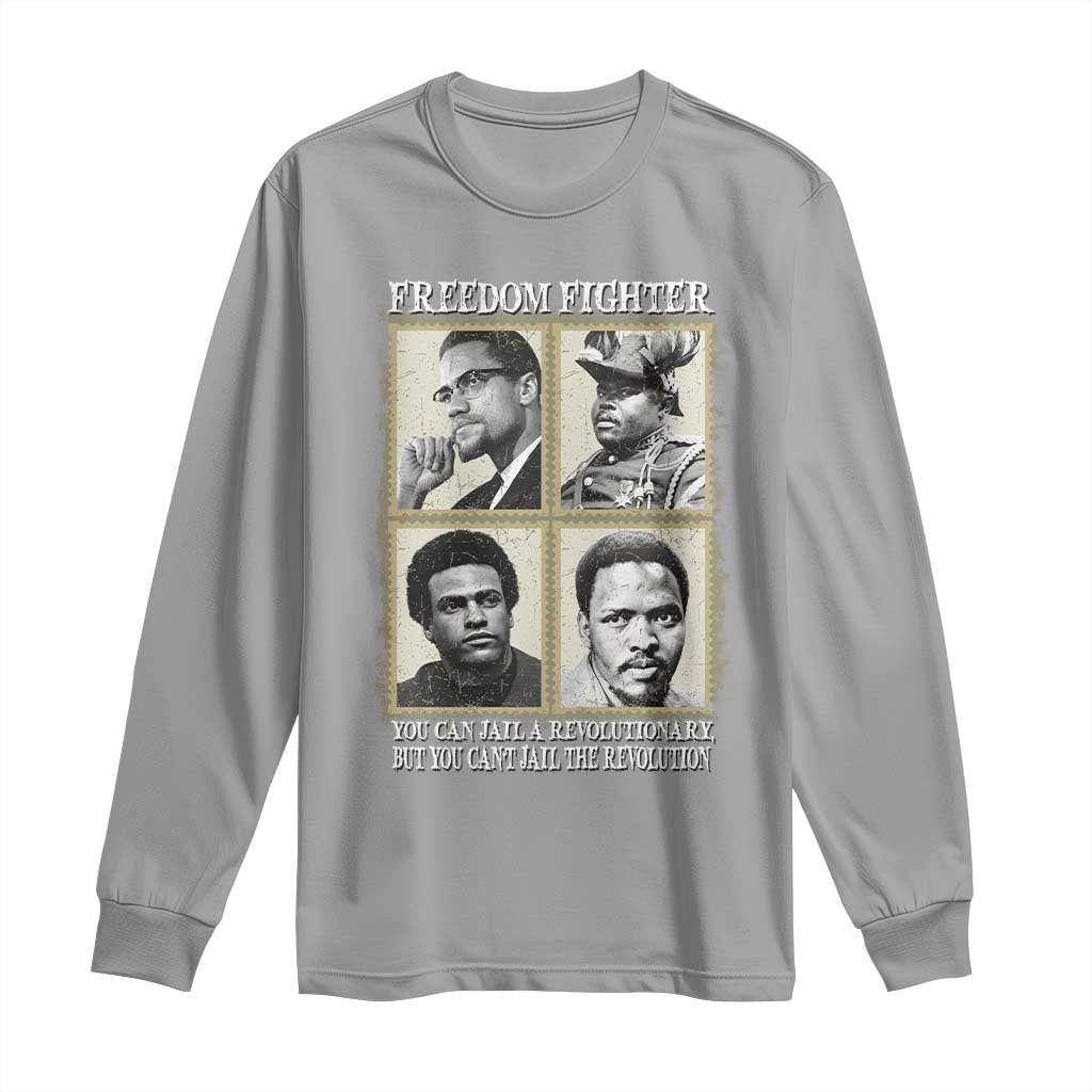 Freedom Fighters Heritage Long Sleeve Shirt Malcolm X Marcus Garvey Huey P Newton Steve Biko Revolution - African Pride
