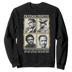 Freedom Fighters Heritage Sweatshirt Malcolm X Marcus Garvey Huey P Newton Steve Biko Revolution - African Pride