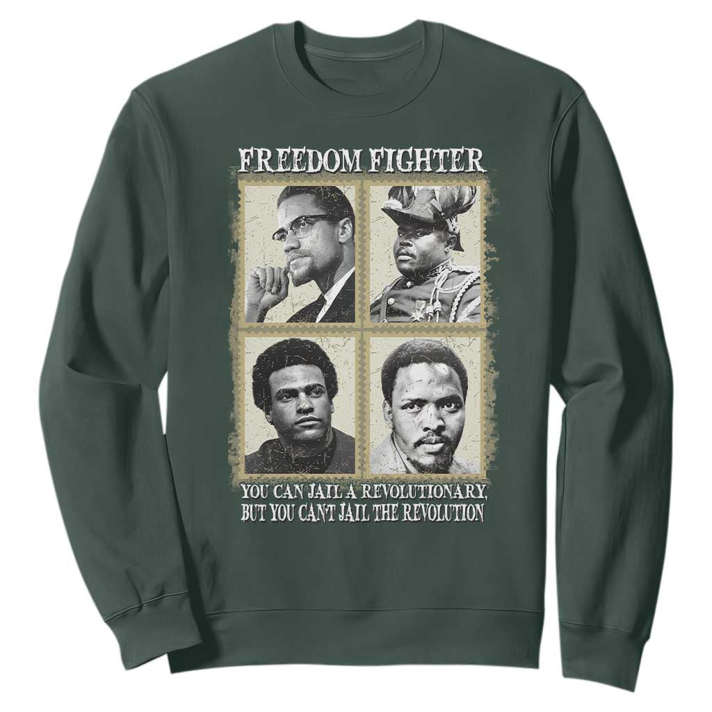 Freedom Fighters Heritage Sweatshirt Malcolm X Marcus Garvey Huey P Newton Steve Biko Revolution - African Pride