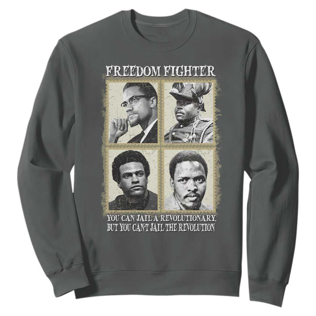 Freedom Fighters Heritage Sweatshirt Malcolm X Marcus Garvey Huey P Newton Steve Biko Revolution - African Pride