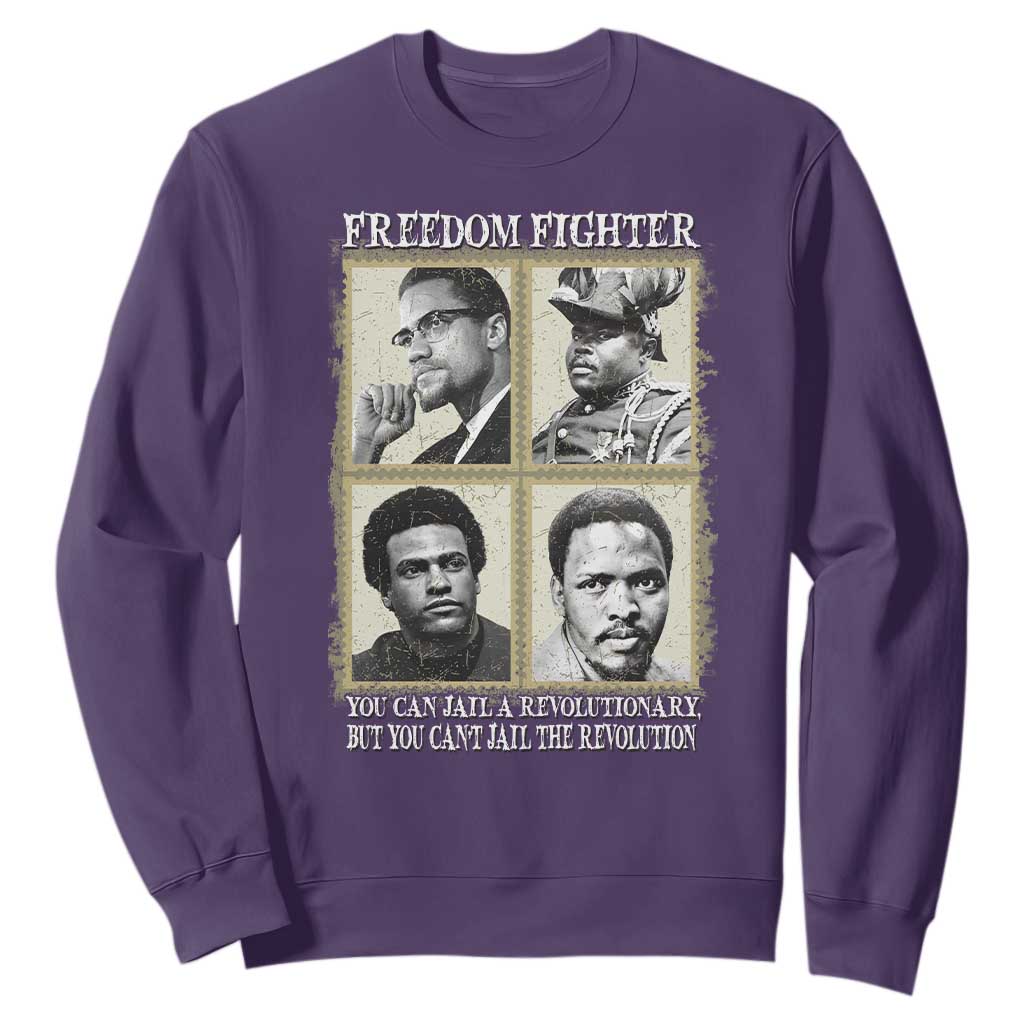 Freedom Fighters Heritage Sweatshirt Malcolm X Marcus Garvey Huey P Newton Steve Biko Revolution - African Pride