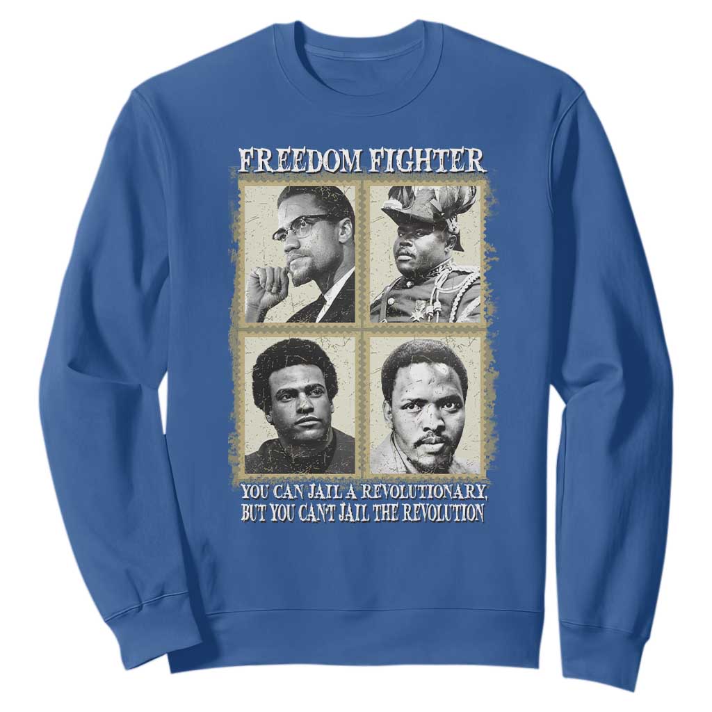 Freedom Fighters Heritage Sweatshirt Malcolm X Marcus Garvey Huey P Newton Steve Biko Revolution - African Pride