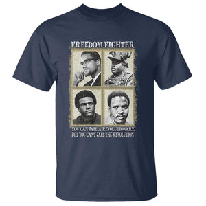 Freedom Fighters Heritage T Shirt Malcolm X Marcus Garvey Huey P Newton Steve Biko Revolution - African Pride