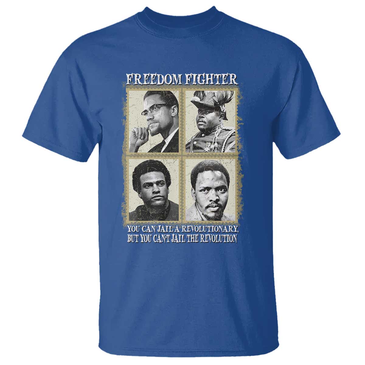 Freedom Fighters Heritage T Shirt Malcolm X Marcus Garvey Huey P Newton Steve Biko Revolution - African Pride