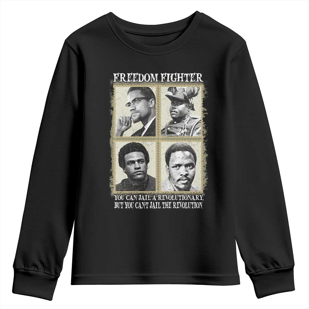 Freedom Fighters Heritage Youth Sweatshirt Malcolm X Marcus Garvey Huey P Newton Steve Biko Revolution - African Pride