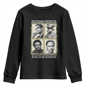 Freedom Fighters Heritage Youth Sweatshirt Malcolm X Marcus Garvey Huey P Newton Steve Biko Revolution - African Pride