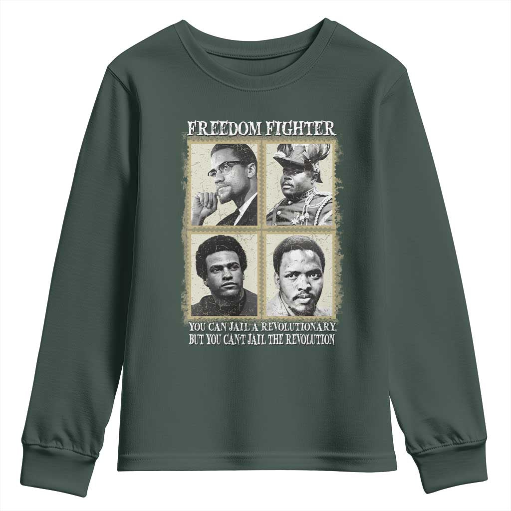 Freedom Fighters Heritage Youth Sweatshirt Malcolm X Marcus Garvey Huey P Newton Steve Biko Revolution - African Pride
