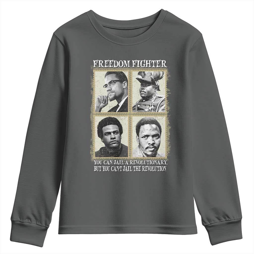 Freedom Fighters Heritage Youth Sweatshirt Malcolm X Marcus Garvey Huey P Newton Steve Biko Revolution - African Pride