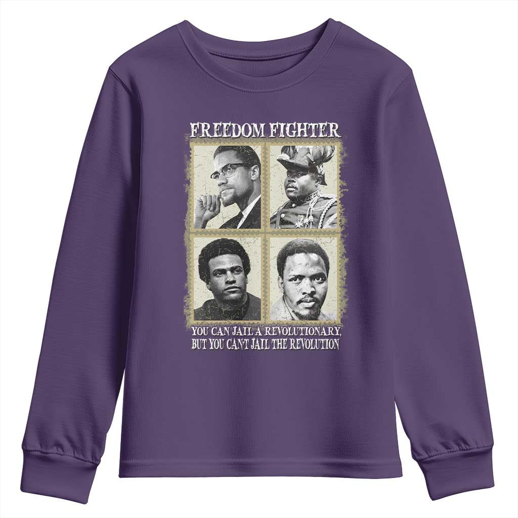 Freedom Fighters Heritage Youth Sweatshirt Malcolm X Marcus Garvey Huey P Newton Steve Biko Revolution - African Pride