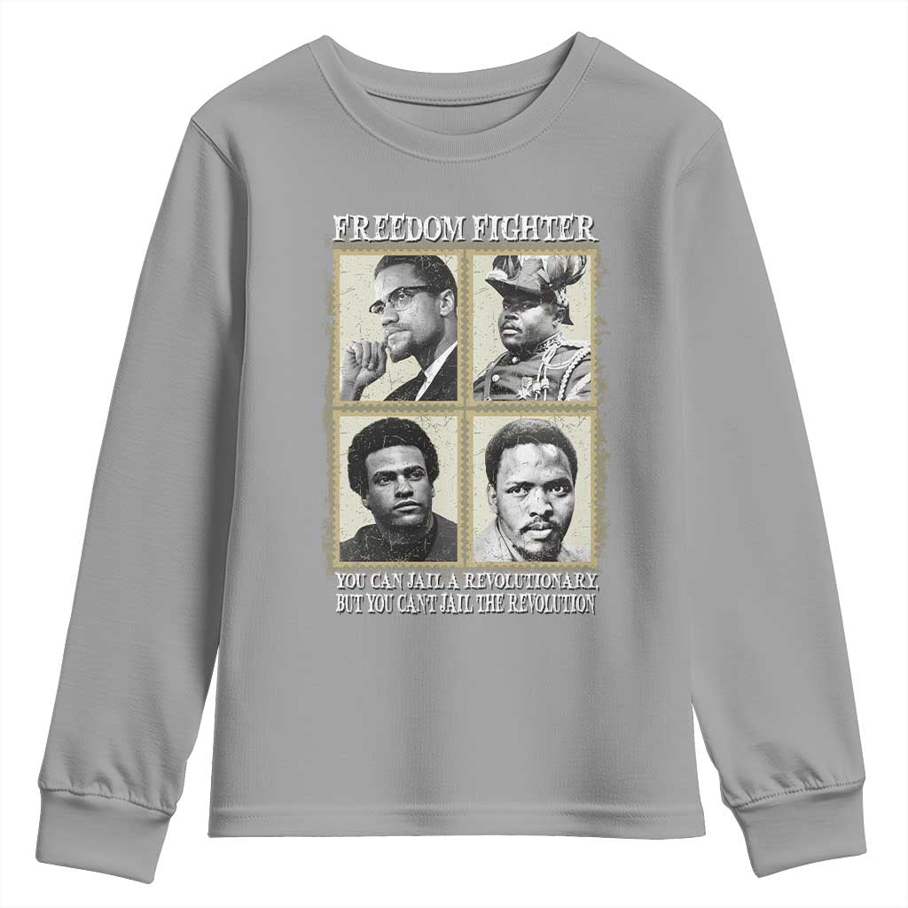 Freedom Fighters Heritage Youth Sweatshirt Malcolm X Marcus Garvey Huey P Newton Steve Biko Revolution - African Pride