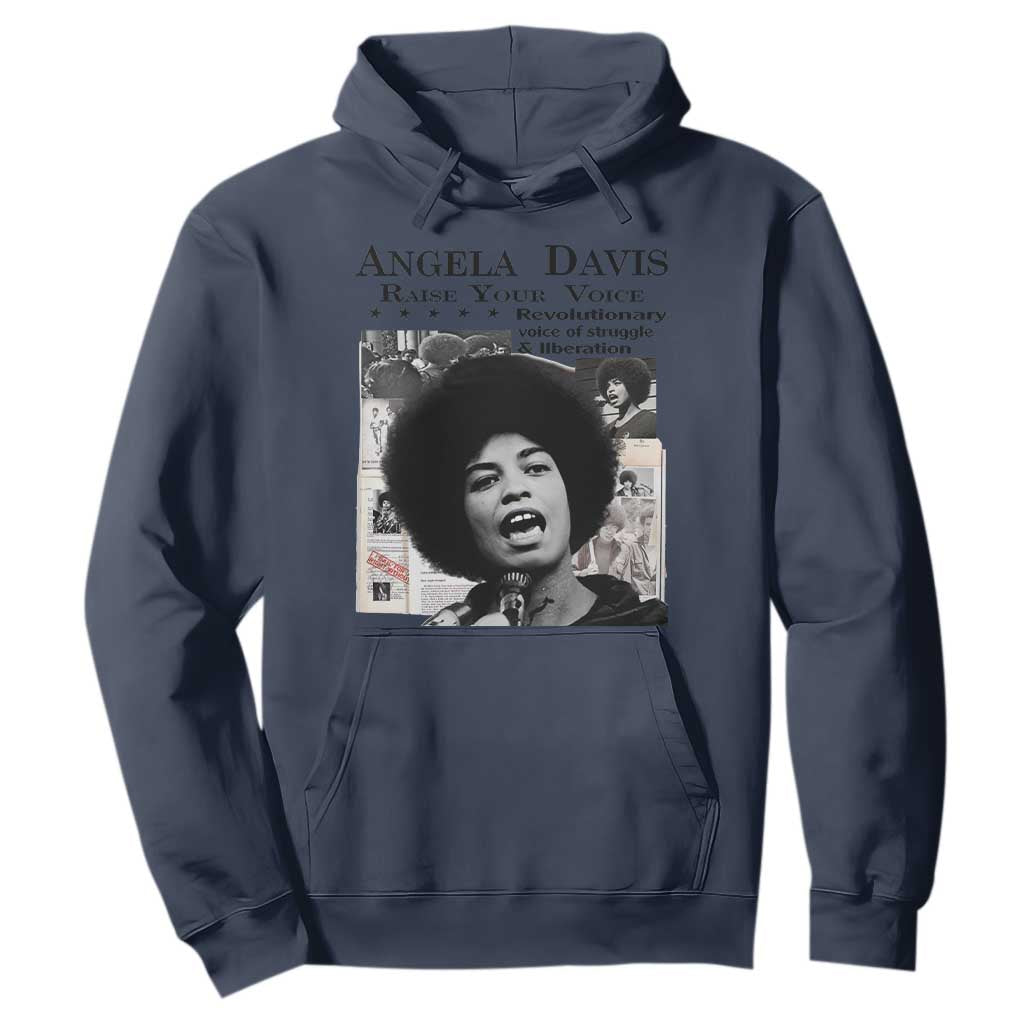 Angela Davis Hoodie Raise Your Voice Revolutionary Power Liberation - African Pride
