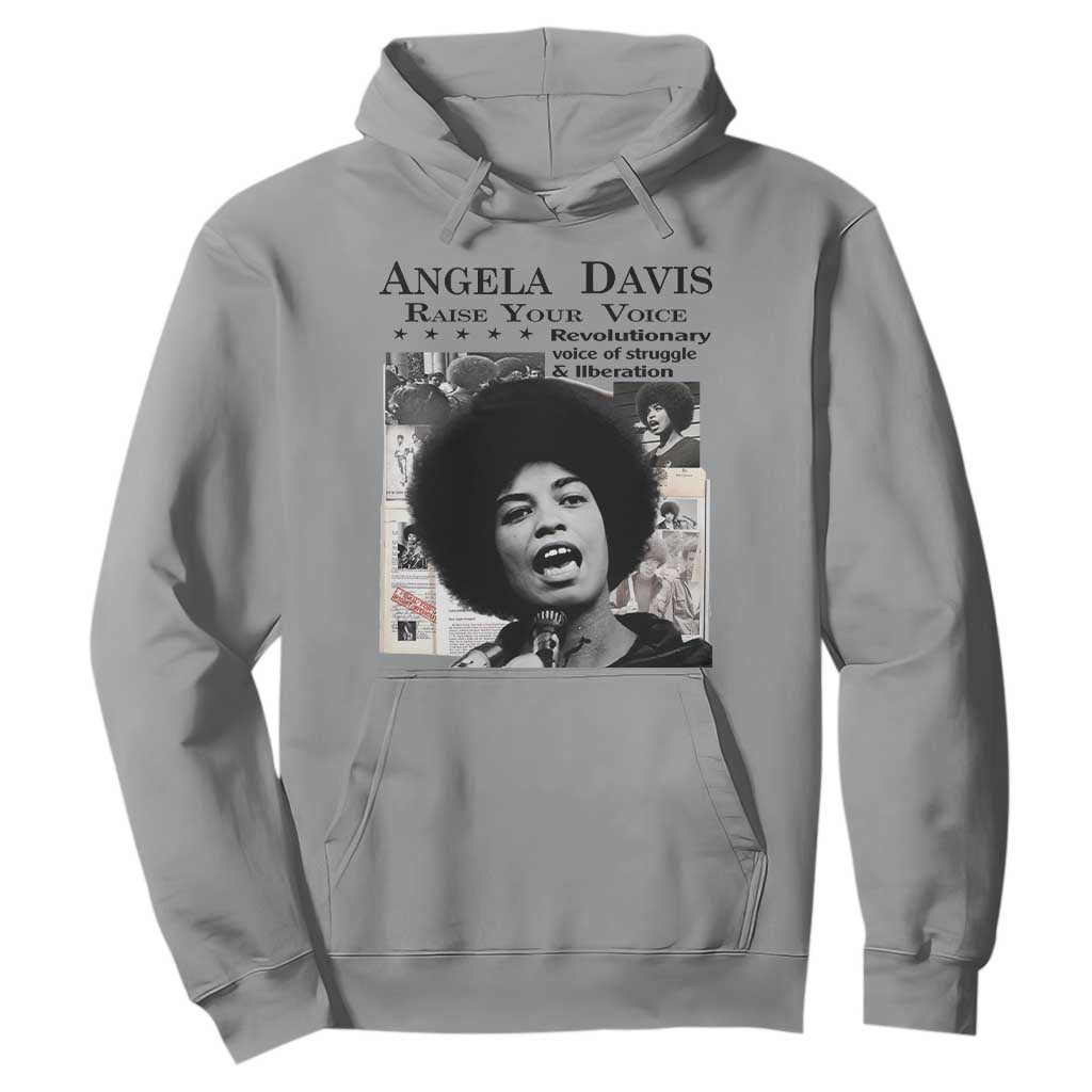 Angela Davis Hoodie Raise Your Voice Revolutionary Power Liberation - African Pride