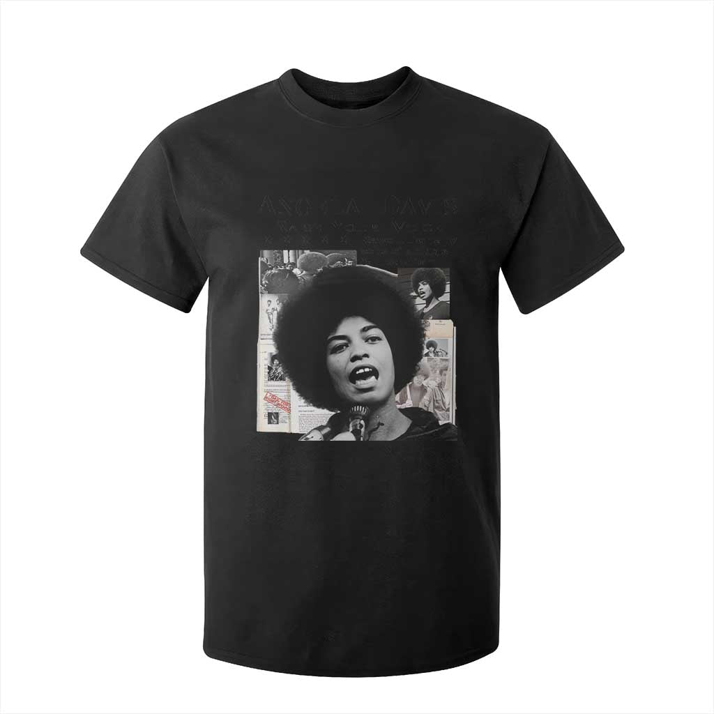 Angela Davis T Shirt For Kid Raise Your Voice Revolutionary Power Liberation - African Pride